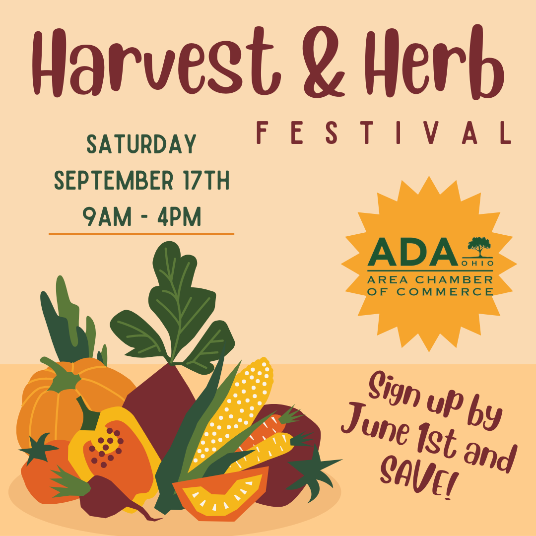 Reminder June 1 early bird deadline for Harvest & Herb vendors Ada Icon