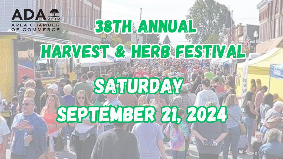 2024 Harvest & Herb date announced Ada Icon